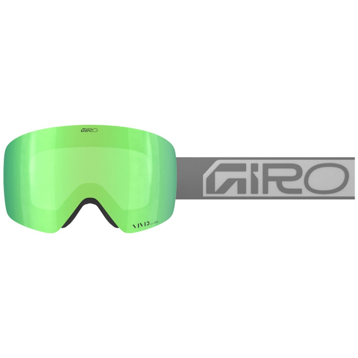 Giro Contour Wordmark ski goggles Grey Wordmark/Vivid Emerald