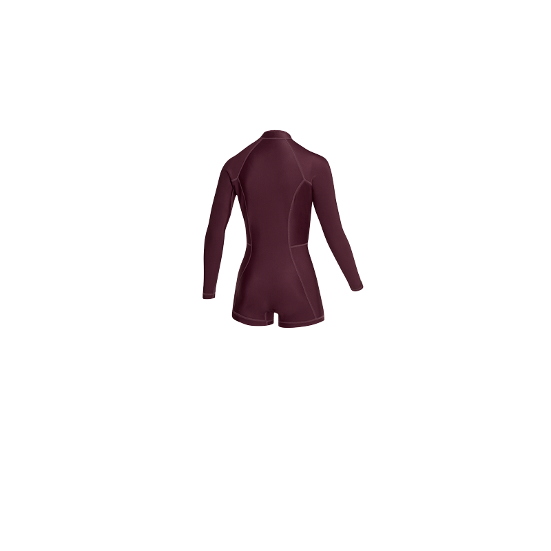 Mystic Lunar Longarm Shorty 2/2mm Fzip Women Oxblood Red