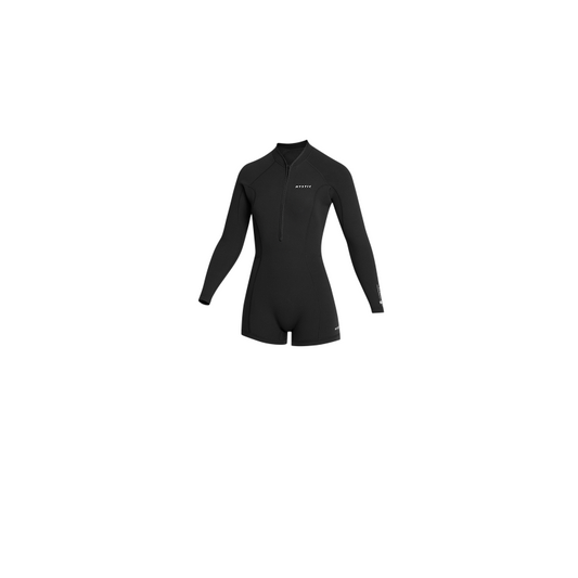 Mystic Lunar Longarm Shorty 2/2mm Fzip Women Black