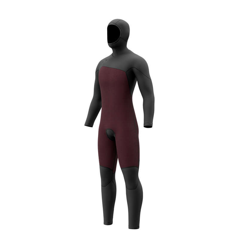 Mystic Motion Hooded Fullsuit 5/3mm Fzip Black