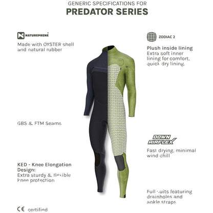 Prolimit Predator Steamer Free-X 4/3 Hooded Black