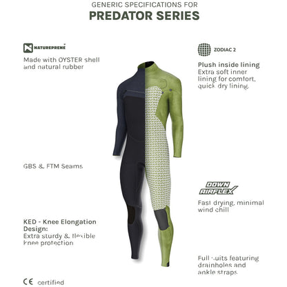 Prolimit Predator Steamer Free-X 4/3 Hooded Black