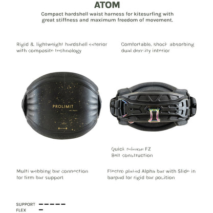 Prolimit Kite Waist Harness Atom WMNS Black/Red