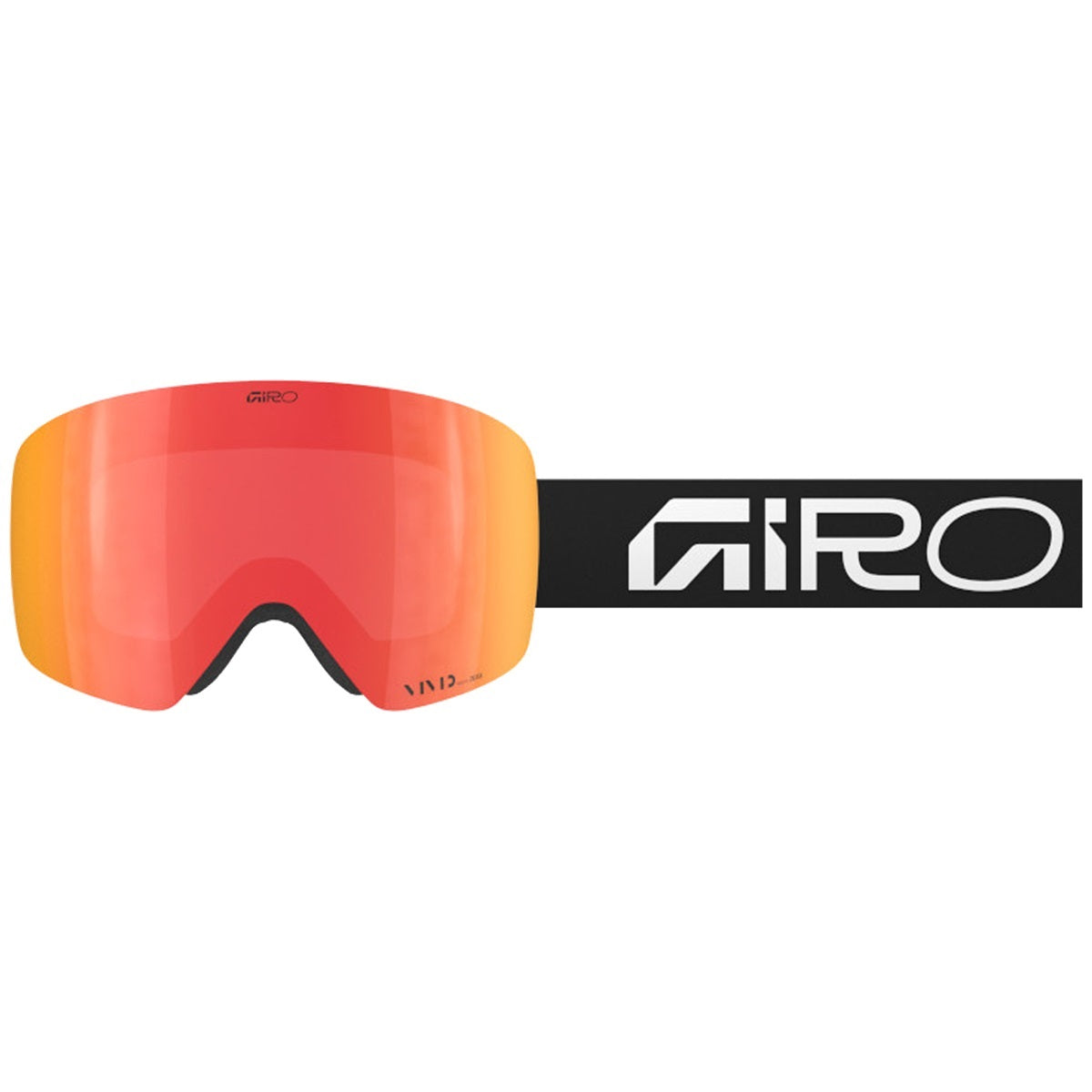 Giro Contour Wordmark ski goggles Black/White Wordmark/Vivid Ember