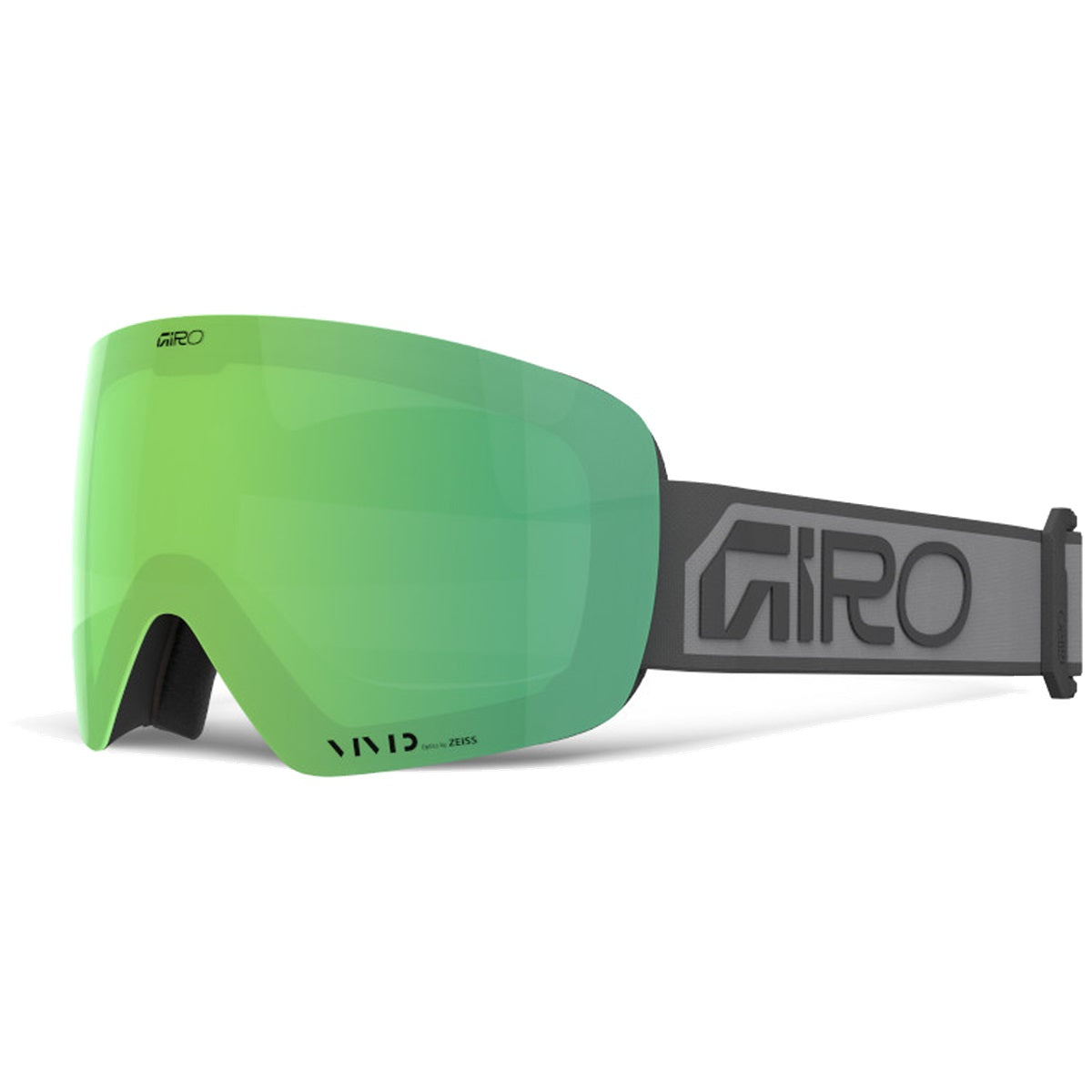 Giro Contour Wordmark ski goggles Grey Wordmark/Vivid Emerald