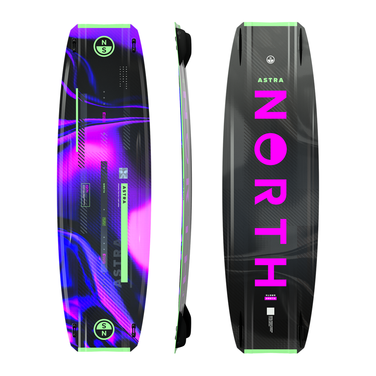 North Astra 2027 twin-tip kiteboard Dark Purple