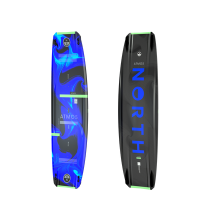 North Atmos 2027 twin-tip kiteboard Flash Blue