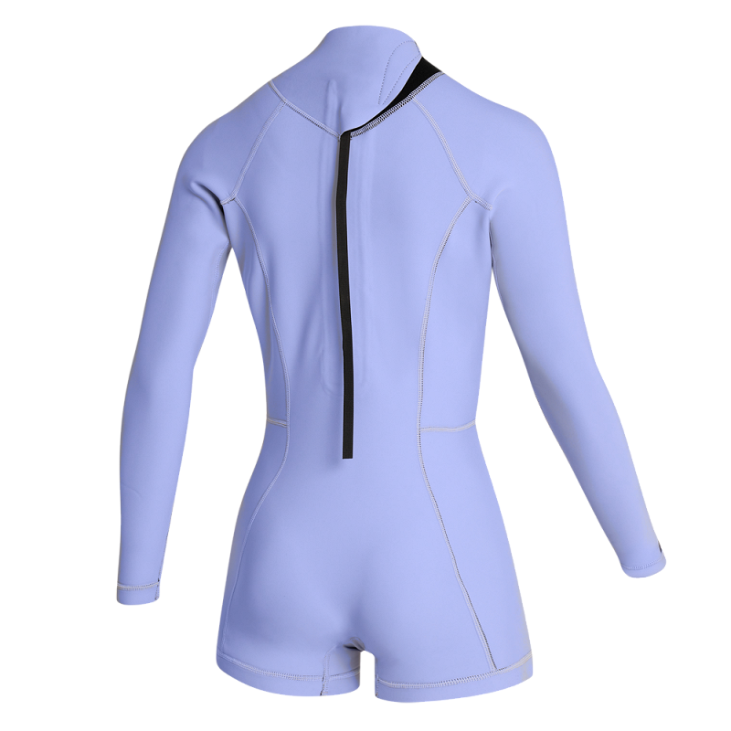 Mystic Lunar Longarm Shorty 2/2mm Bzip Women Iris Blue