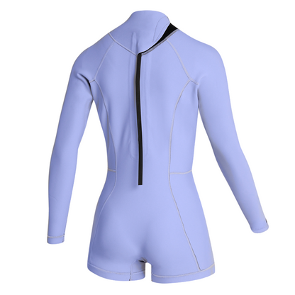 Mystic Lunar Longarm Shorty 2/2mm Bzip Women Iris Blue