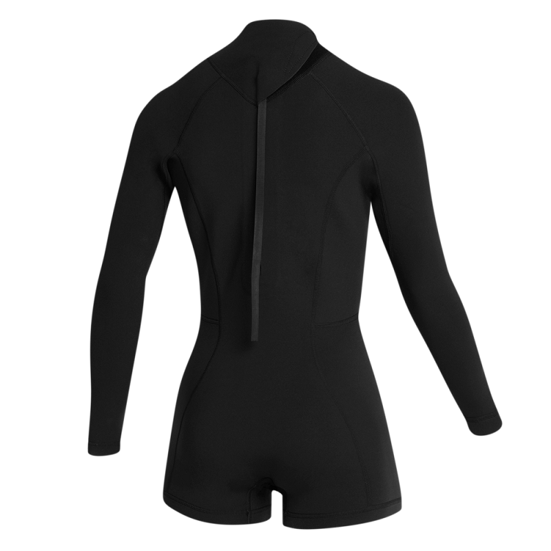 Mystic Lunar Longarm Shorty 2/2mm Bzip Women Black